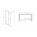 Душевая дверь в нишу Abber Schwarzer Diamant AG30130B5 130x190