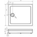 Душевой поддон Good Door Олимпик 80x90 белый