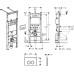 Система инсталляции для унитазов Geberit Duofix Delta Платтенбау 458.122.21.1 4 в 1 с кнопкой смыва