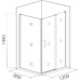Душевой уголок Good Door Antares WTW+SP 120х90х195 см