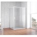 Душевой уголок Vegas Glass ZP+ZPV 130*100 01 02 профиль белый, стекло шиншилла