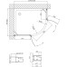 Душевой уголок Vegas Glass AFS-F 120*80 07 01 L профиль матовый хром, стекло прозрачное