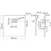 Поддон для душа Wasserkraft Elbe 74T03 90x90