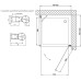 Душевой уголок Vegas Glass EP-Fis 80*100 01 10 R профиль белый, стекло сатин