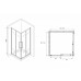Душевое ограждение Abber Schwarzer Diamant AG02100BH 100x100