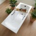 Ванна из искусственного камня Delice Veneto 180x75 глянцевая с черными ручками DLR330062RB-G