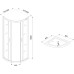 Душевой уголок De Aqua R9090OP-W 90х90, стекло прозрачное