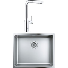 Комплект  Мойка кухонная Grohe K700U 31574SD0 + Смеситель Grohe Essence 30270000 для кухонной мойки 