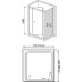 Душевой уголок RGW Classic CL-41 (760-810)x900x1850 профиль хром, стекло чистое