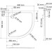 Поддон для душа Wasserkraft Berkel 48T01 90x90 см