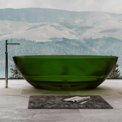 Прозрачная ванна ABBER Kristall AT9702Emerald 180x85