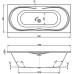 Акриловая ванна Vagnerplast Briana 170x75