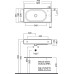 Раковина Hatria Area Y0W901 70x35 см