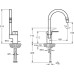 Комплект  Мойка кухонная Reginox Boston LUX OKG сталь + Смеситель VitrA Fold S Sink Mixer A42155EXP для кухонной мойки