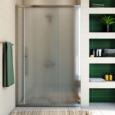 Душевая дверь в нишу GuteWetter Guwer GK-662D 110 см стекло матовое, профиль хром 