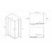 Душевое ограждение Abber Schwarzer Diamant AG30150B-S70B 150x70