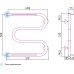 Полотенцесушитель водяной Сунержа М-образный 50x50 с 2 полками