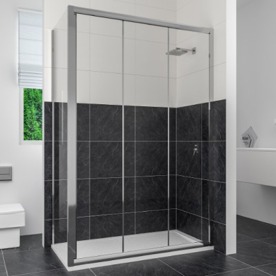 Душевой уголок RGW Classic CL-40 (1160-1210)х700 профиль хром, стекло чистое