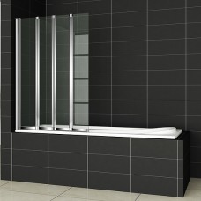 Шторка на ванну Cezares Pratico V4 100/140 P Cr L 