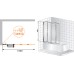 Шторка на ванну Cezares Pratico V4 100/140 P Cr L