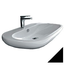 Раковина Hidra Ceramica ABC накладная черная, 80 см 