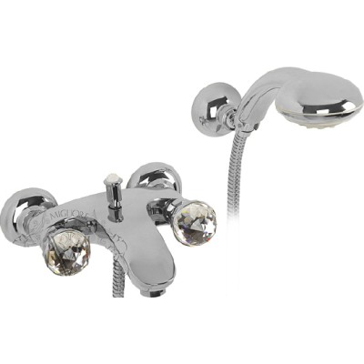Смеситель Migliore Korona Swarovski ML.KRN-4702 Cr для ванны с душем