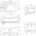 Акриловая ванна BelBagno BB32-MATT