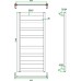 Полотенцесушитель водяной Grota Brezza 63x120