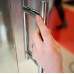 Душевая дверь в нишу GuteWetter Lux Door GK-601 левая 80 см стекло бесцветное, профиль хром
