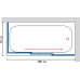 Шторка на ванну GuteWetter Practic Part GV-413A правая 188x70 см стекло бесцветное, профиль матовый хром