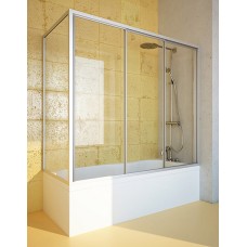 Шторка на ванну GuteWetter Practic Part GV-413A правая 188x70 см стекло бесцветное, профиль матовый хром 