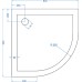 Поддон для душа GuteWetter Lux Comfort R-Mat 90x90x5