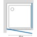 Душевой уголок GuteWetter Practic Square GK-401 левая 80x80 см стекло бесцветное, профиль матовый хром