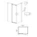 Душевое ограждение Grossman Classic 120.K33.04.1380.21.00 130x80