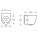Унитаз подвесной Milleau ALBY M0203WH