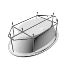 Каркас для ванны Cezares METAURO CENTRAL 180х80