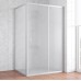 Душевой уголок Vegas Glass ZP+ZPV 130*90 07 10 профиль матовый хром, стекло сатин
