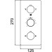 Термостат RGW Shower Panels SP-41-03 С ВНУТРЕННЕЙ ЧАСТЬЮ, для душа