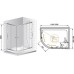 Душевой уголок Cezares ANIMA-W-RH-2-120/100-P-Cr-R