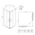 Душевое ограждение Niagara NG-6824-34BLACK 100x100
