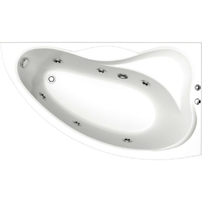 Акриловая ванна Bas Вектра 150x90 R с гидромассажем