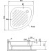 Поддон для душа RGW Acrylic BP/CL-S 80x80