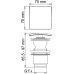 Донный клапан для раковины Wasserkraft A105