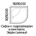 Душевая кабина River Nara XL 80/43 MT 80x80