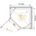 Душевой уголок Cezares Crystal-S-P-1-80-C-Cr-L