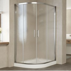 Душевой уголок Vegas Glass ZS-F 120*80 08 02 профиль глянцевый хром, стекло шиншилла 