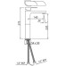 Смеситель Jaquar Alive ALI-CHR-85005B для раковины