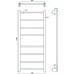 Полотенцесушитель водяной Grota Moda 53x120