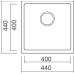 Комплект  Мойка кухонная Seaman Eco Roma SMR-4444A.A + Смеситель VitrA Single sink mixer A42388EXP для кухонной мойки