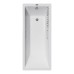Чугунная ванна Vinsent Veron Square 170x75x45 с квадратными ручками цвет никель